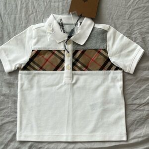 Burberry infant polo- size:12 months condition: NEW